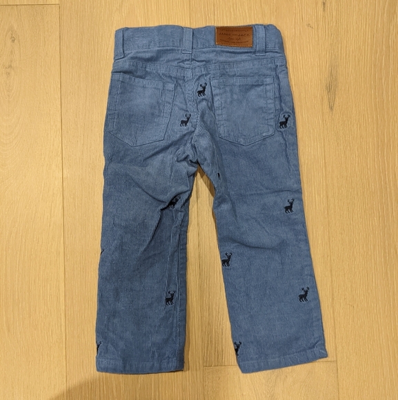 Corduroy pants with deer embroidery - Picture 2 of 6